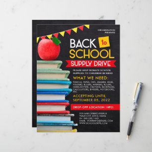 Papier Retourner À L'École Approvisionnement Drive Collec
