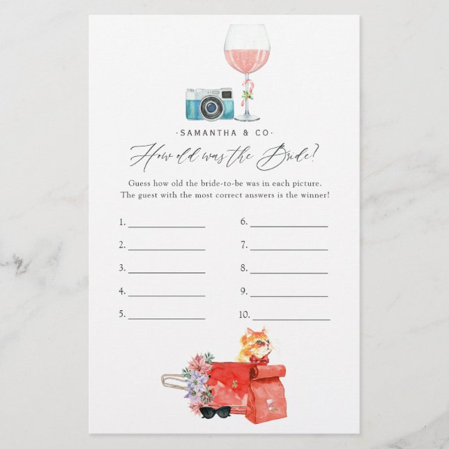 Papier Retro Movie Noël Fête des mariées Jeu (Devant)