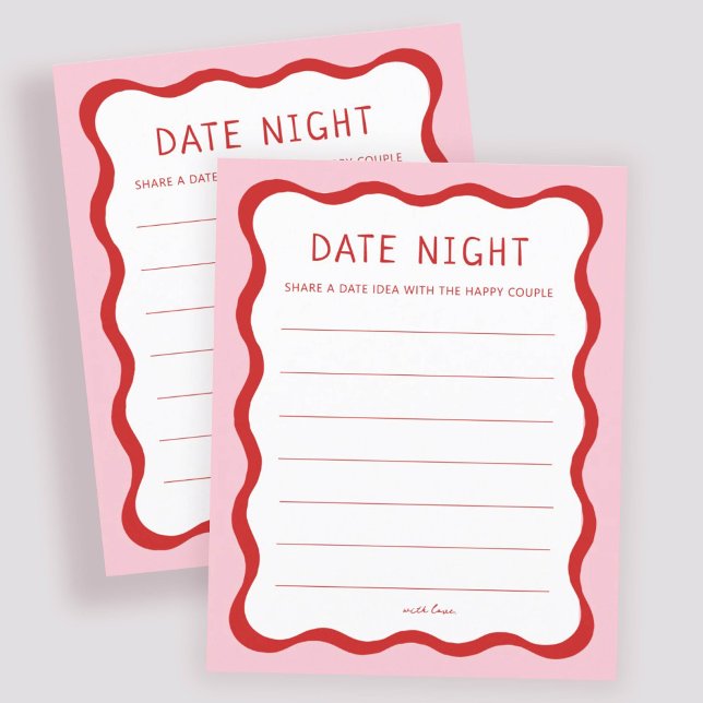 Papier Retro Rose et Fête des mariées Rouge Date Nuit Idé (Créateur téléchargé)