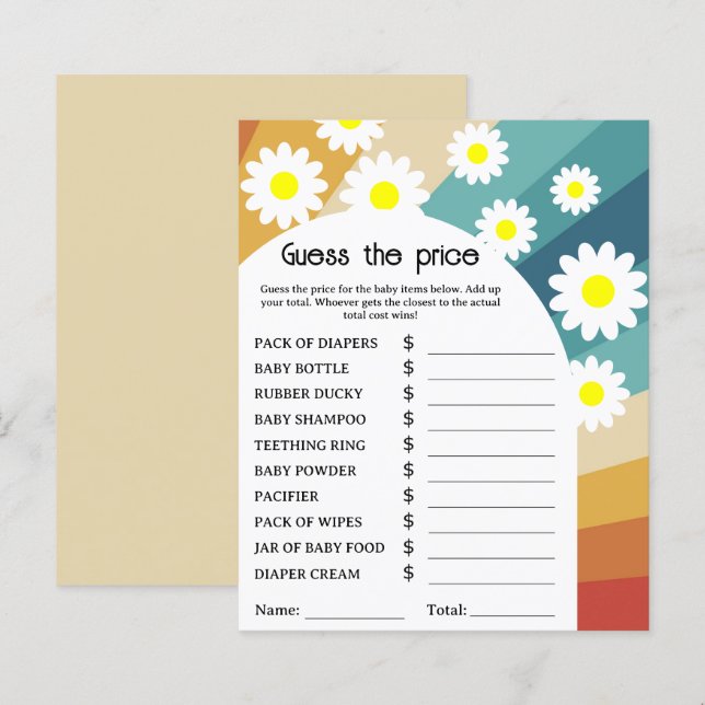 Papier Retro Super - Prix Guest jeu (Devant / Derrière)