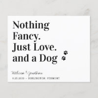 Rien De Fancy Just Love Chien Enregistrer La Date