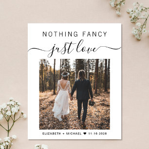 Papier Rien De Fancy Just Love Photo Mariage Réception