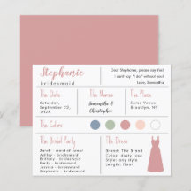 Robe Rose Dusty couleur Bridesmaid Information Car