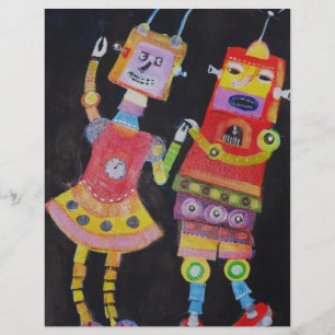 Papier Robots dansants