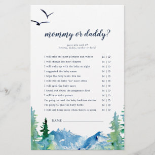 Papier Rocky Mountain Mommy ou Daddy Game