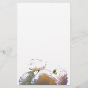 Papier Romantique blanc, jaune, orange, orange, ambre ros