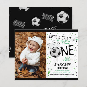 Papier Rookie Soccer Budget Photo 1er anniversaire Invita