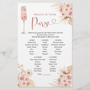 Papier Rose Boho rose Soiree Fête des mariées Jeu de bour