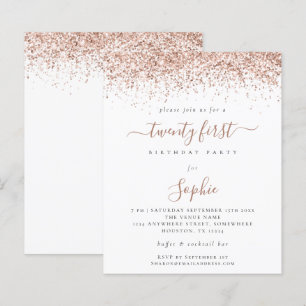 Papier Rose Budget Parties scintillant Gold Girly 21e Inv