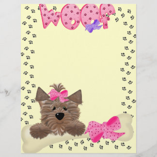 Papier Rose Du Bureau De Woof Print Letterhead