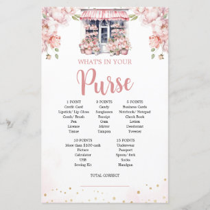 Papier Rose Elle est hors du marché Jeu de sac à main pou