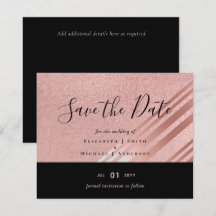Rose Gold Black Parties scintillant Look MARIAGE S