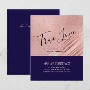 Papier Rose Gold Marine Parties scintillant bleue  Foil L