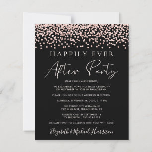 Papier Rose Gold Parties scintillant Photo Black Réceptio