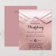 Rose moderne Gold tendance Mariage budget
