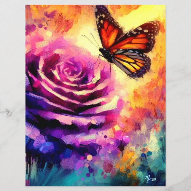 Papier Rose Monarch Papier Papier Papier Papier Pa (Devant)