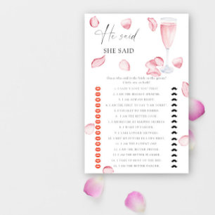 Papier Rose Prosecco - Il a dit qu'elle a dit shower de m