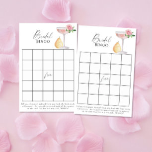 Papier Rose prosecco - Jeu de bingo pour enterrement de v