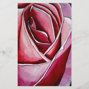 Papier Rose Rose macro fleurs aquarelle art abstrait