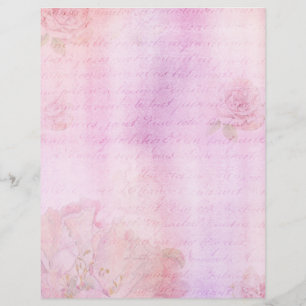 Papier Rose rose Shabby Chic Scrapbook Ephemera