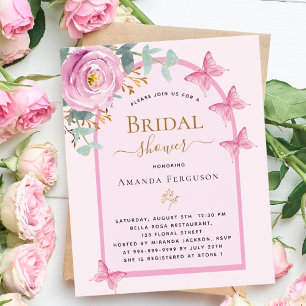 Papier Rosée rose papillon Arche nuptiale Douche nuptiale