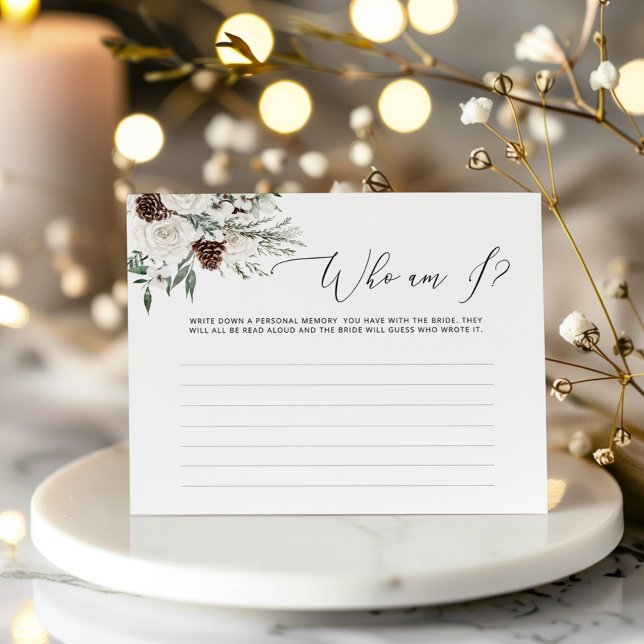 Papier roses blancs à feuillage persistant Qui suis-je je (Créateur téléchargé)