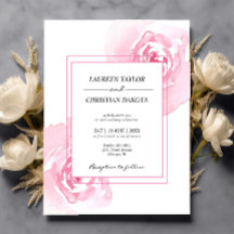 Roses d'aquarelle rose budget