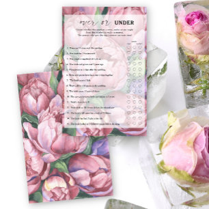 Papier Roses de pivoine - Plus ou sous la douche nuptiale