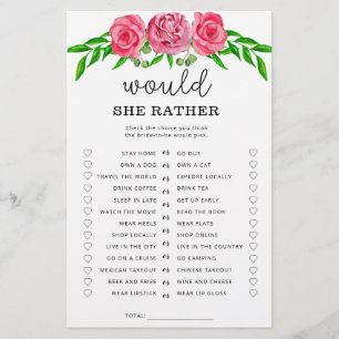 Papier Roses Voudrait-elle plutôt le jeu de douche nuptia