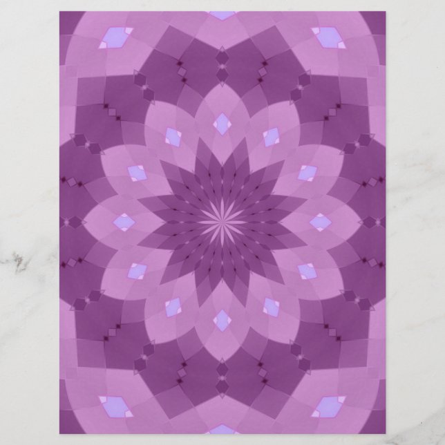 Papier Rosette Violet et Rose (Devant)