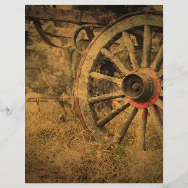 Papier Roue d'escadre rustique primitive (Devant)