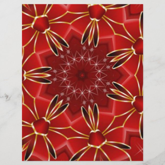 Papier Rouge de fête (Devant)