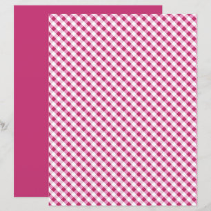 Papier rouge En vichy scrapbook