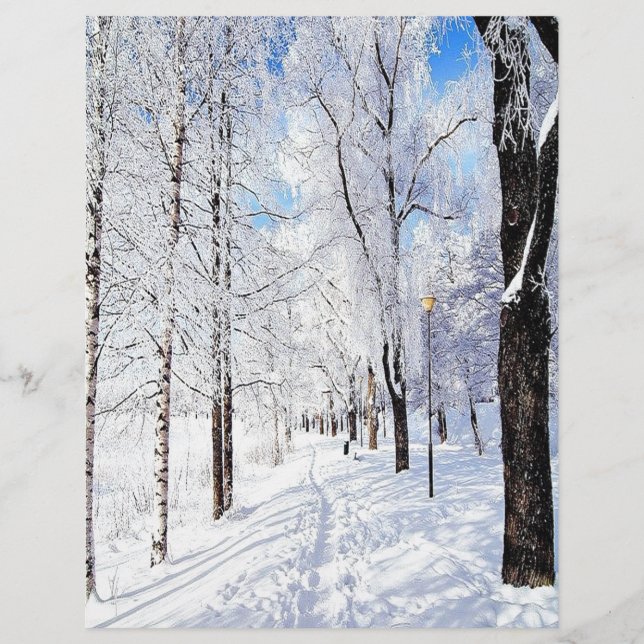 Papier Route de neige (Devant)