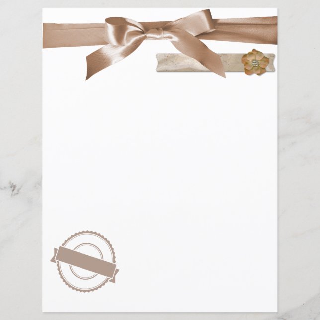 Papier Ruban à nœud papillon Taupe Beige Scrapbooking et  (Devant)