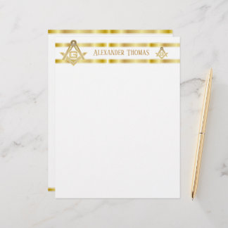 Papier Ruée d'or masonique