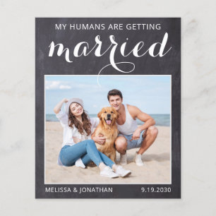 Papier Rustic Chien Mariage Photo Budget Enregistrer La C