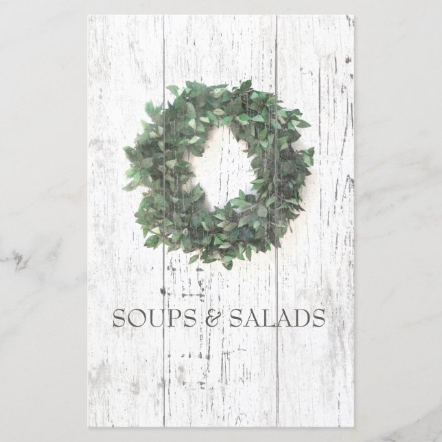 Papier Rustic Laurel Wreath Recette Organisateur Divider (Devant)