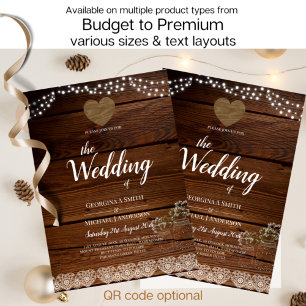 Papier Rustic Mason Jars Lumières Dentelle Gypsophilie MA