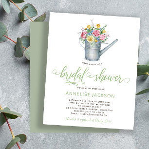 Papier Rustique BUDGET chic florale invitation douche nup