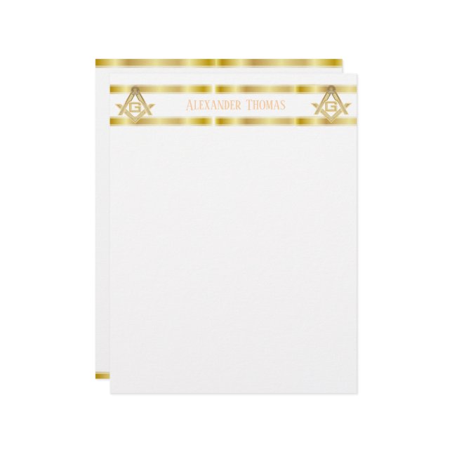 Papier (RWB) Esprit maçonnique (Devant/Arrière en situation)