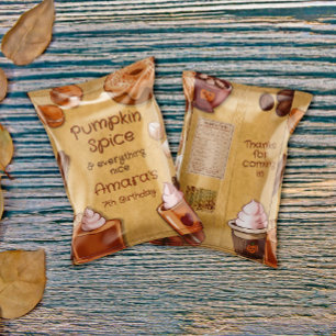 Papier Sac à chips citrouille épice et tout