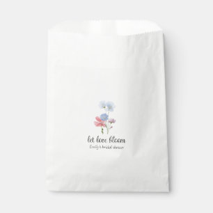 Papier Sachets de Faveurs Fleurs Sauvages Amour en Fleur