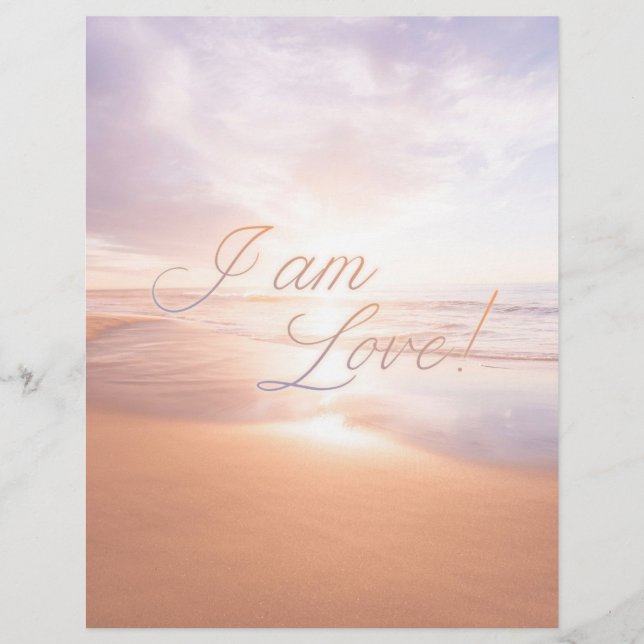Papier Sacred Love Poster I am love! (Devant)