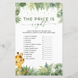 Papier Safari Animaux Le Bon Prix Baby shower Jeu