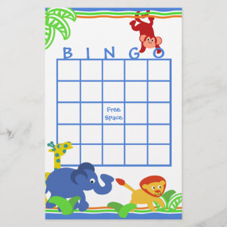 Papier Safari Bingo