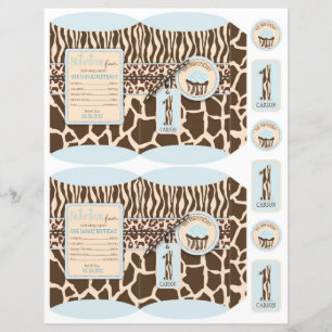 Papier Safari Boy BLU Mini Puff Box 1