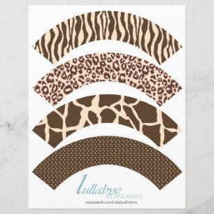 Papier Safari Garçon Cupcake Wrappers 2