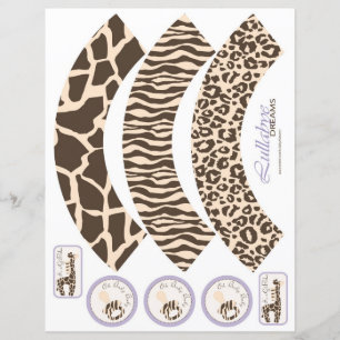 Papier Safari Girl LAV Cupcake Wrappers