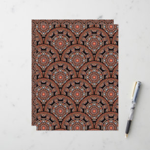 Papier Safari Sunset Bohemian Star Fall Mandala Art Deco